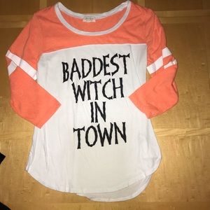 🎃👻Ultra Flirt Baddest Witch in Town Baseball Tee